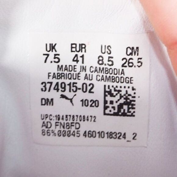 Puma Suede Classic 21 'High Risk Red' Casual Sneakers 374915-02 Men's 8.5 - Picture 10 of 12